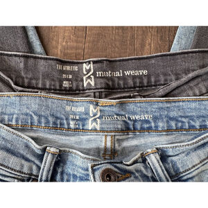 Mutual Weave Mens Jeans The Relaxed The Athletic Lot Of 2 29 X 30 Black Blue